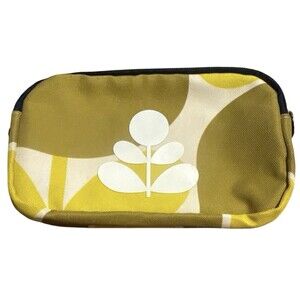 orla kiely bag Small Yellow Purse Pouch.   Can add a strap to make it crossbody.